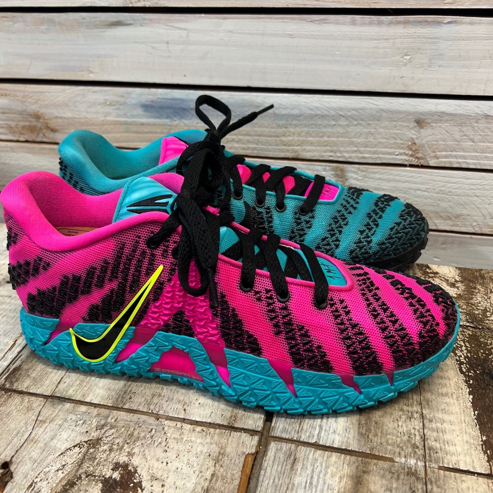 Nike Ja 3 By You Mismatched South Beach Pink Teal Custom Basketball Shoes
